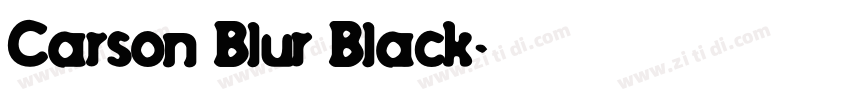 Carson Blur Black字体转换
